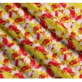thumbnail image 3 of Soimoi Cotton Voile Fabric Lemon Slice,Cherry & Watermelon Fruits Fabric Prints by Yard 56 Inch Wide, 3 of 7