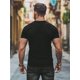 thumbnail image 2 of Camiseta de manga corta 100 % algodón puro de 220 g, ideal para verano y primavera, holgada e informal, con cuello redondo y estampado de letras para hombre., 2 of 6
