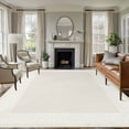 thumbnail image 2 of Cream Greek Key Large Area Rugs for Bedroom Living Room, Soft Non Slip Carpet Bedside Rug, Geometric Greece Ancient Farmhouse Geo Rectangular Floor Cover Kitchen Accent Rug 5'x8' for Office, 2 of 9