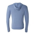 thumbnail image 3 of Unisex Triblend Full-Zip Lightweight Hoodie - BLUE TRIBLEND - 2XL, 3 of 3