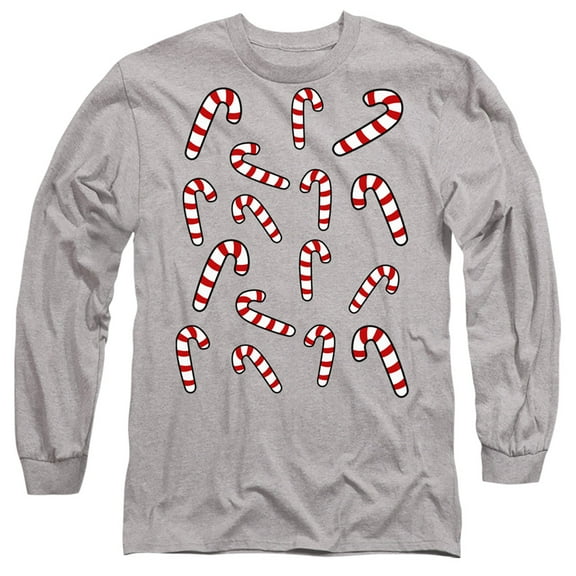 Candy Cane Christmas Crew Unisex Adult Long-Sleeve T Shirt