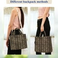 thumbnail image 4 of FORMRS Womens Corduroy Tote Bag Crossbody Shoulder Handbag with Pocket, Black Floral Pattern, 4 of 7