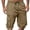 Coffee, variant on BRANROY Men's Cargo Shorts Casual - Drawstring Elastic Waist Relaxed Fit Summer Work Shorts with Multiple Pockets for Men's Everyday Comfort,Army Green L