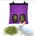 thumbnail image 1 of （Purple）Hay Bag Rabbit Hay Feeder Rabbit Feeding Bag Guinea Pig Hay Bags for Pets Guinea Pig Rabbit Guinea Pig Hamsters Small Animals, 1 of 5