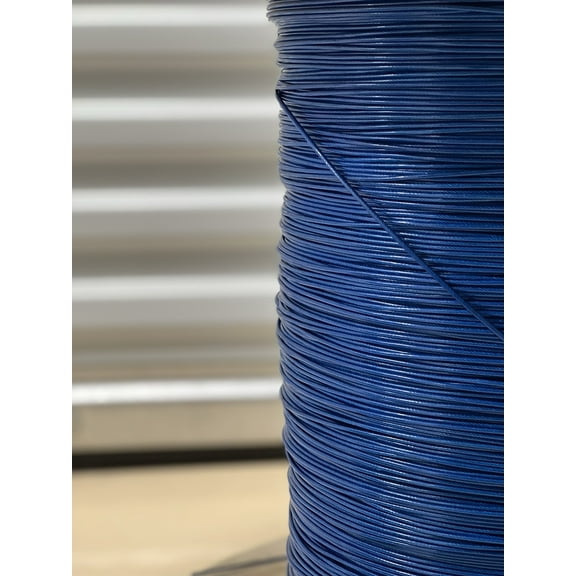 Laureola 1/16" to 3/32" PVC Coated Blue Color Galvanized Cable 7x7 Strand Aircraft Cable Wire Rope (100 ft)