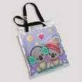 thumbnail image 2 of ABPHQTO Two Koalas In Hats Canvas Bag Reusable Tote Grocery Shopping Bags Tote Bag 14x16 inch, 2 of 2