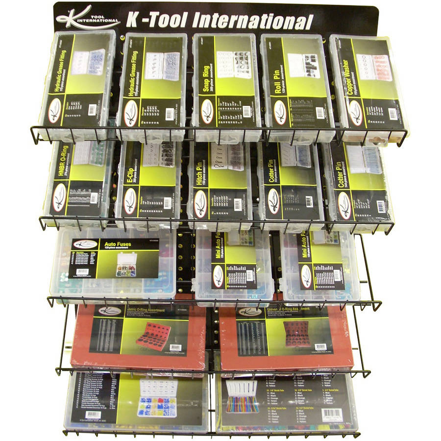 Electrical/Hardware Component Assortment with Display Rack Walmart