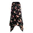 thumbnail image 2 of Doublju Women's Flowy Handkerchief Hemline Midi Skirt (Plus Size Available), 2 of 4