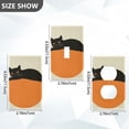 thumbnail image 7 of Yayeee Blank Wall Plate Cover 1-Gang 4.5"x2.7" Home Unused Decorative Outlet, Black Cat Orange Ball, 7 of 7