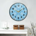 thumbnail image 2 of Yayeee Wall Clock Battery Operated 11.9" Silent Non-Ticking for Living Room, Snowflake Pattern, 2 of 8