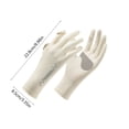 thumbnail image 2 of FastXmas Sunblock-Gloves, UV-Sun-Protection Driving Gloves, Non-Slip Design Outdoor Gloves, Breathable Gloves for Women Men Outdoor Driving Use,Beige, 2 of 5