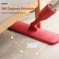 thumbnail image 4 of Eyliden Spray Wet Mop with 2 Microfiber Mop Pads  for Wood, Tile, Marble Floor Cleaning, Red, 4 of 7
