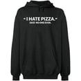 thumbnail image 2 of OXI Hoodie Sweatshirt - I Hate Pizza Said No One Ever, Basic Casual Hoodie for Men's and Women Fleece Hoodie Long Sleeve - Dark Heather 2X-Large, 2 of 3