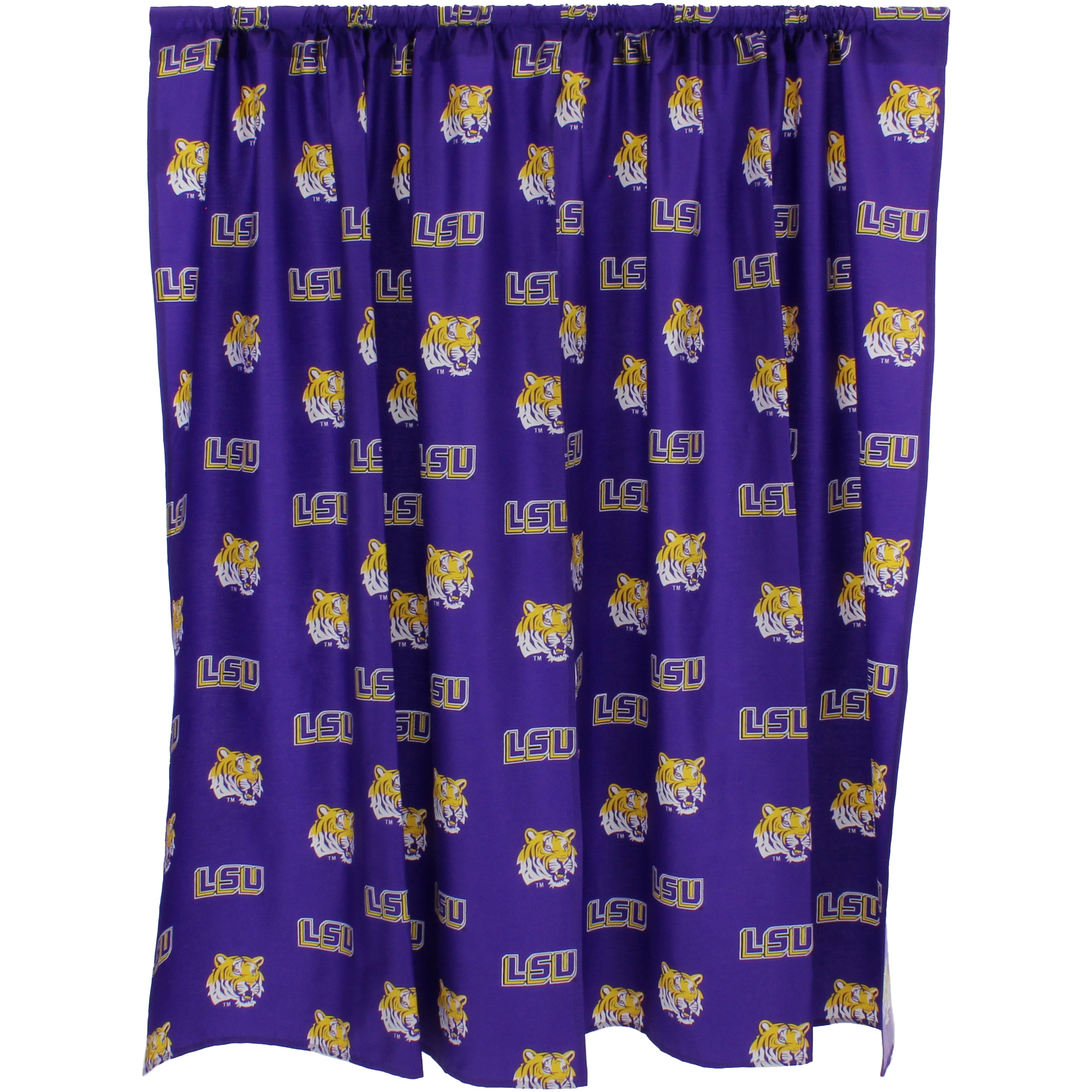 LSU Tigers 100% Polyester, 84" Curtain Panels, Set of 2
