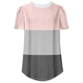 thumbnail image 3 of WILLBEST Vestidos Casuales para Mujer Fiesta 2025 Verano Mujeres Tops de Manga Corta Elegantes Casuales Ojal Bordado Cuello Redondo Camisetas Moda Suelta Blusas Tipo Túnica Grande​​, 3 of 3