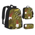 thumbnail image 2 of Naloa Gnomes Playing in the Garden Print Large Capacity Backpack Lunch Bag Pencil Case Combination 3 Piece Set for Student, 2 of 8