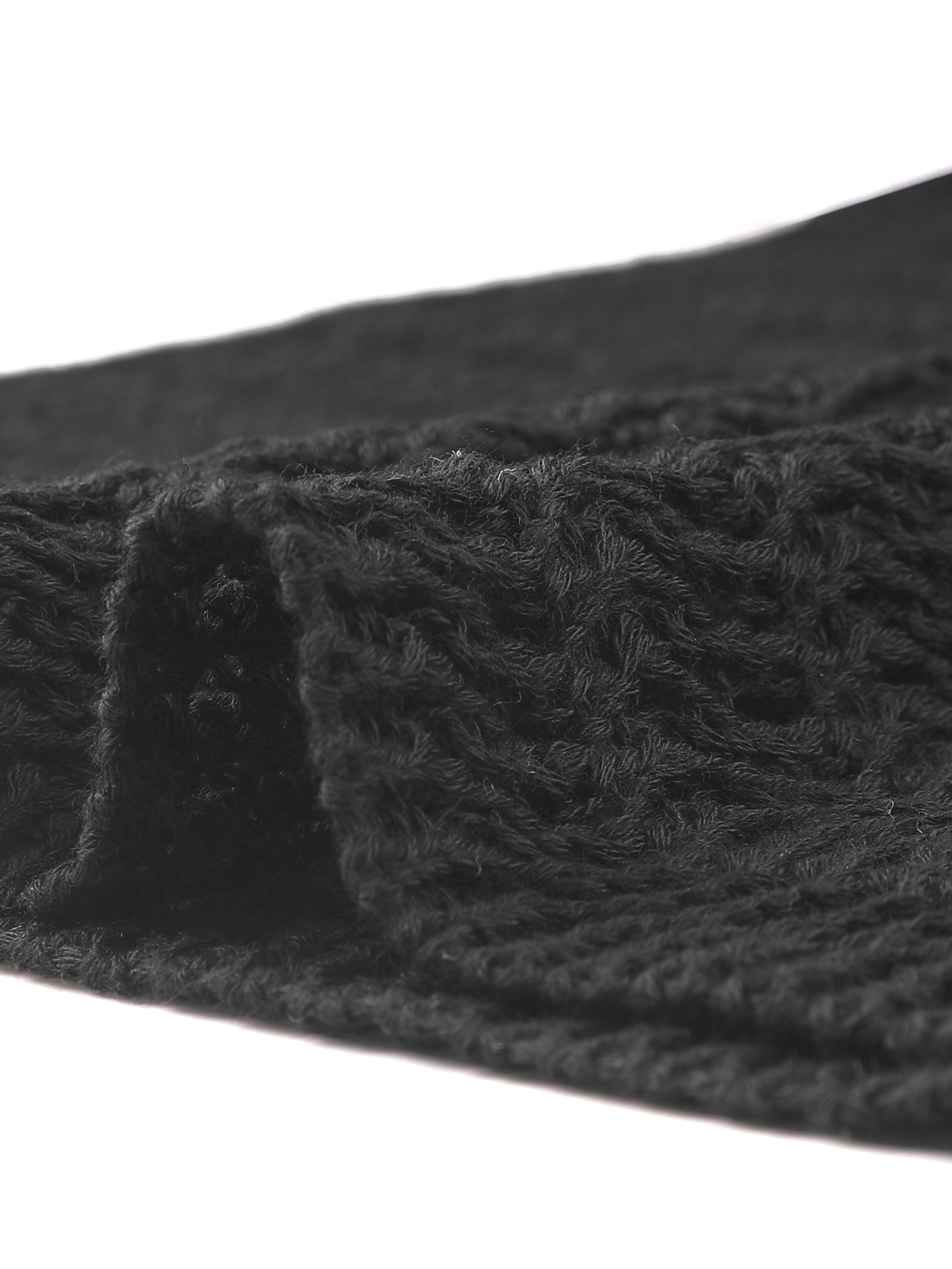 DARING DIVA Crochet Cover Ups Hollow Out Swimsuit Coverup Beach Dress S Black