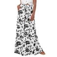 thumbnail image 1 of Pantalones PRETTYGARDEN Palazzo de Pierna Ancha Verano 2025 Negro Talle S, 1 of 8