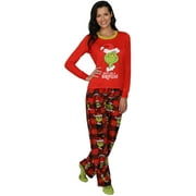 Dr. Seuss Family Pajama Grinch Costume Adult and Kid Sleepwear, Mom, Size: XLarge