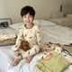 thumbnail image 2 of Pijamas de otoño e invierno para niños de clase A, ropa interior térmica de dibujos animados para niños y niñas, con estructura de lana, para el hogar, para bebés, medianos y grandes, 2 of 6