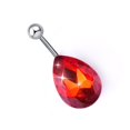thumbnail image 3 of Water Drop Crystal Navel Buckle Belly Ring Piercing Body Inlaid Button Q00220, 3 of 3