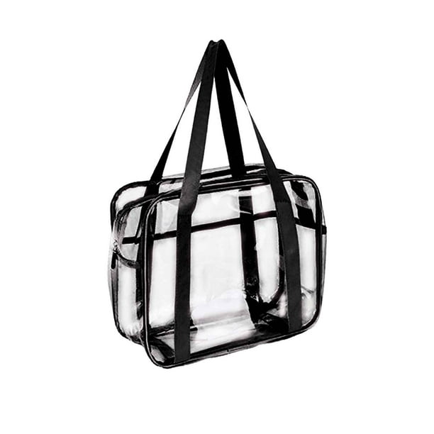 Wovilon Clear Bag for Travel, Plastic Clear Tote Bag with Adjustable ...
