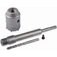 thumbnail image 1 of 45mm SDS Hole Saw + 200mm Connecting Rod + Twist Drill + Positioning Screw, for Reinforced Concrete Walls Bricks Air Conditioning Openings, 1 of 5