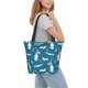 thumbnail image 2 of Fotbe Festive Dachshund Fun Bolsa de Playa con Estampado, Bolsa de Hombro, Bolsa de Mano Espaciosa, Bolsa de Viaje Ligera, Bolsa de Compras Versátil, 2 of 6
