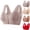 Beige, variant on Women's Full Coverage Minimizer Bra Everyday Comfort Wirefree Plus Size Non Padded Large Busts (Red,XXL)