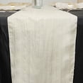 thumbnail image 3 of BalsaCircle 12" x 108" Ivory Crinkled Accordion Taffeta Table Runner Party Events Linens, 3 of 8
