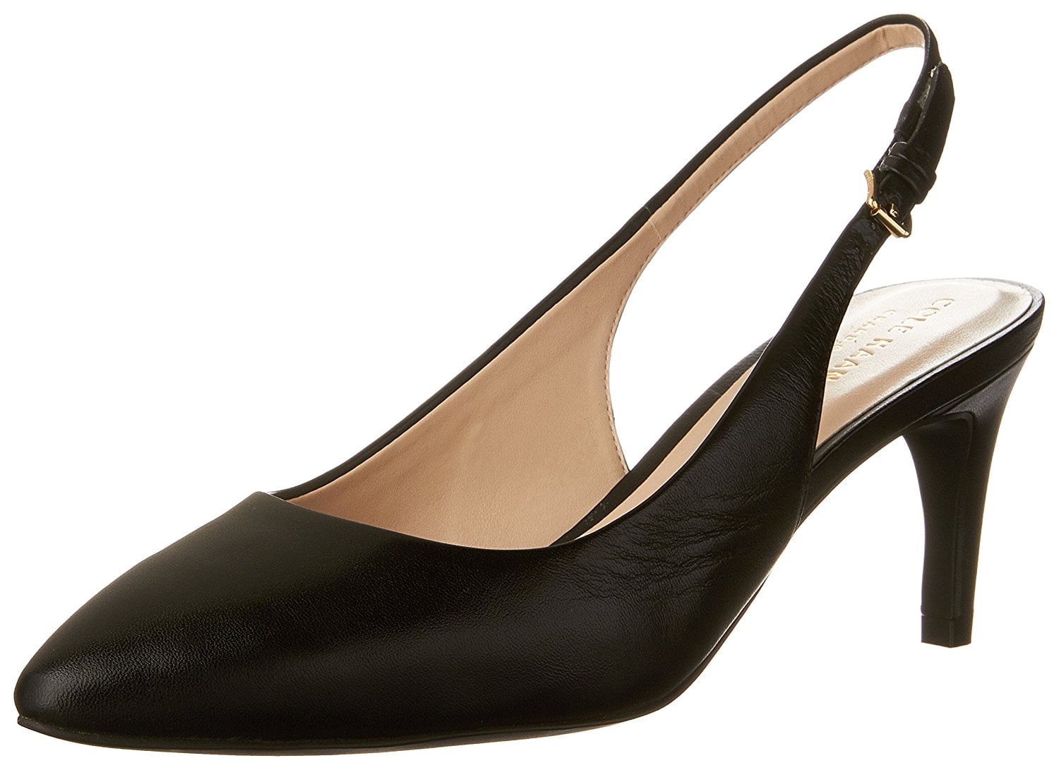 Cole Haan Womens Medora Sling Leather Pointed Toe Black Leather Size 8.5 Cole Haan Womens Medora Sling Leather Pointed Toe Black Leather Size 8.5