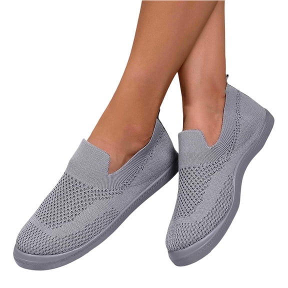 Willtoo Women's Breathable Mesh Casual Slip On Orthopedic Shoes Comfortable Lightweight Flat Loafers for Walking Travel Everyday