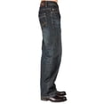 thumbnail image 3 of Level 7 Mens Relaxed Bootcut Premium Denim Jeans With Artisan Handcrafted Wash, 3 of 5