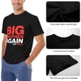 thumbnail image 6 of Big Brother Again Effortless Men's Cotton Short Sleeve HD Print Tee for Casual T-Shirt Crew Neck Top Black 2XL, 6 of 7