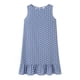 thumbnail image 2 of Qarigey Vestido de mujer Punto Ropa sin mangas Ropa suelta Vestido de tanque con volantes sueltos Vestidos Azul claro S, 2 of 8