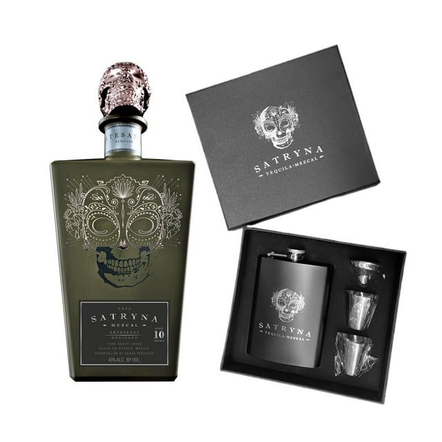 Mezcal Satryna Mexicano 750ml + Licorera Satryna