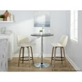 thumbnail image 3 of LumiSource Grey Toriano 26" Fixed-Height Counter Stool - Set of 2, 3 of 9