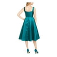 thumbnail image 2 of Adrianna Papell Women's Sculpted High-Low Mikado Dress (4, Teal), 2 of 3