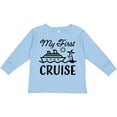 thumbnail image 3 of Inktastic My First Cruise with Cruise Ship and Palm Trees Boys or Girls Long Sleeve Toddler T-Shirt, 3 of 5