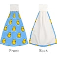 thumbnail image 3 of Hanging Towels 2 Pcs, Dish Towels Cartoon Cute Duck Absorbent Hand Towels with Hanging Loop Washcloth for Bathroom Kitchen, 3 of 6