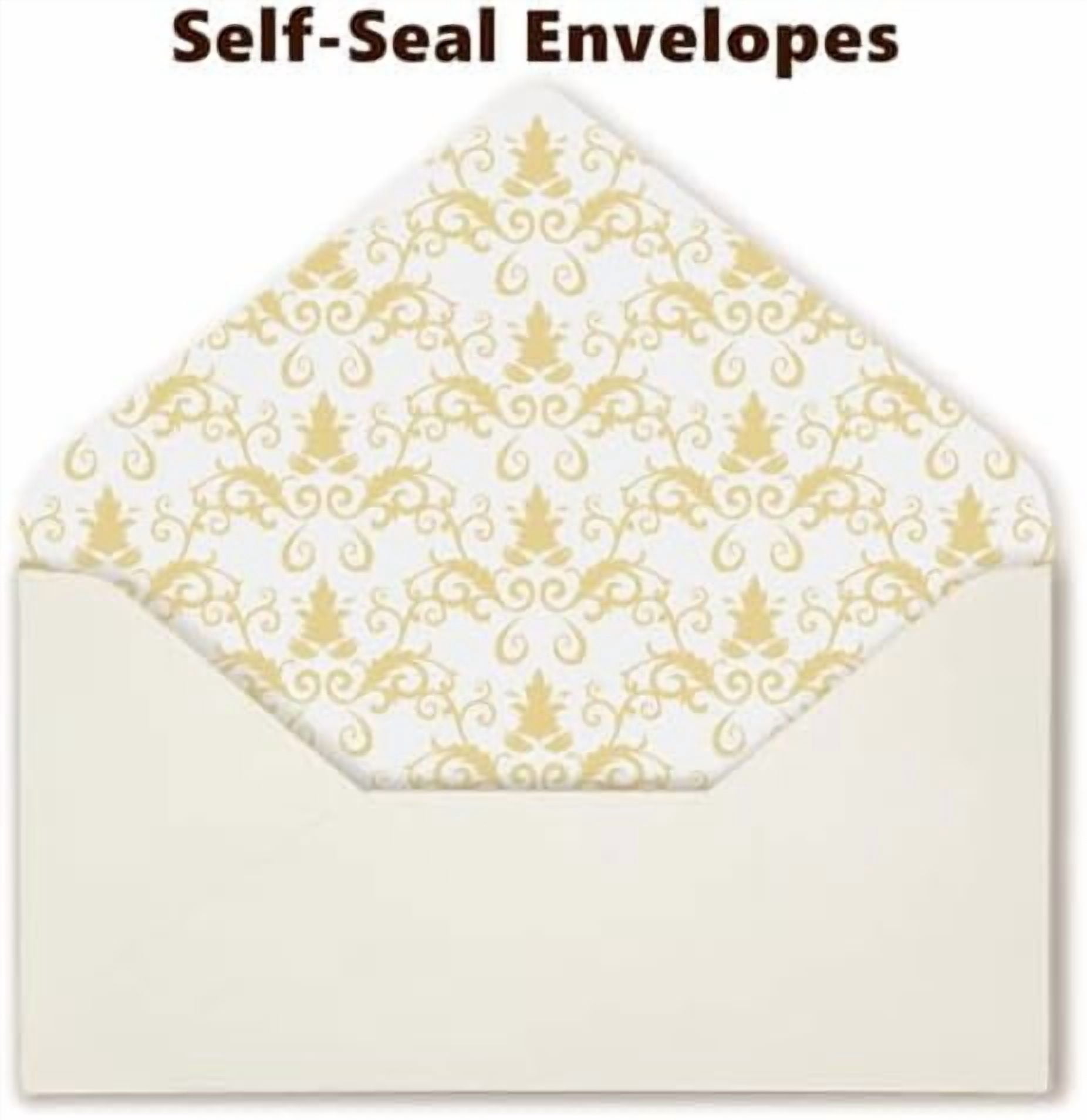 Quivanta 90 Piece Stationery Set - 60 Vintage-Style Paper Sheets + 30 Envelopes, Gold Border Letter Writing Paper for Love Letters & Party Invitations