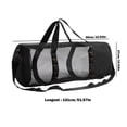 thumbnail image 4 of Dsscvnef Mesh Dive Bag Cylinder Shape With Adjustable Shoulder Straps Functional High Capacity Fitness Bag for Snorkeling Storage Perfect for Holidays and Camping, 4 of 9