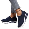 thumbnail image 3 of Orthopedic Shoes for Women Arch Support Sneakers Breathable Slip on Non Slip Server Shoes Knitted Mesh Stretch Comfortable 2026 Orthopedic Shoes, 3 of 5