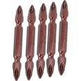 thumbnail image 4 of 5 Pieces Alloy Steel Screwdriver Bit Set, Long Handle Double Headed Drill Accessories, For Electric Screwdrivers, Power Drills, Air Tools, 65mm / 2.6i, 4 of 5