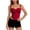 Red, variant on Women's Bustiers & Corsets Spaghetti Strap Underwire Push Up Full Coverage Bodysuit Solid Color Slimming Bustier Tops (XL, Purple)