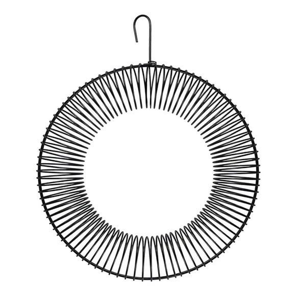 Boreal Craft Hanging Wreath Bird Feeder With Hanging Hook Decorative Attracting Birds For Outdoor Birds Holder Feeder with Camera Small Cage for Birds Suet Feeder with Tail Prop Squirrel Feeder Suet