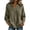 B-Army Green-summer tops for women, variant on Tops for Women 3/4 Sleeve Lace Patch Shirts Loose Fit Tunic Shirt Casual V Neck Blouses Summer Fall Vacation Clothing Army Green M