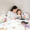 thumbnail image 4 of Feelyou Dreamy Flower Elf Bedding Comforter Set 7pcs for Kids, Rustic Groovy Floral King Bedding Sets, Fairy Tale Princess Reversible Bed Sheets, Breathable Home Decor, 4 of 8
