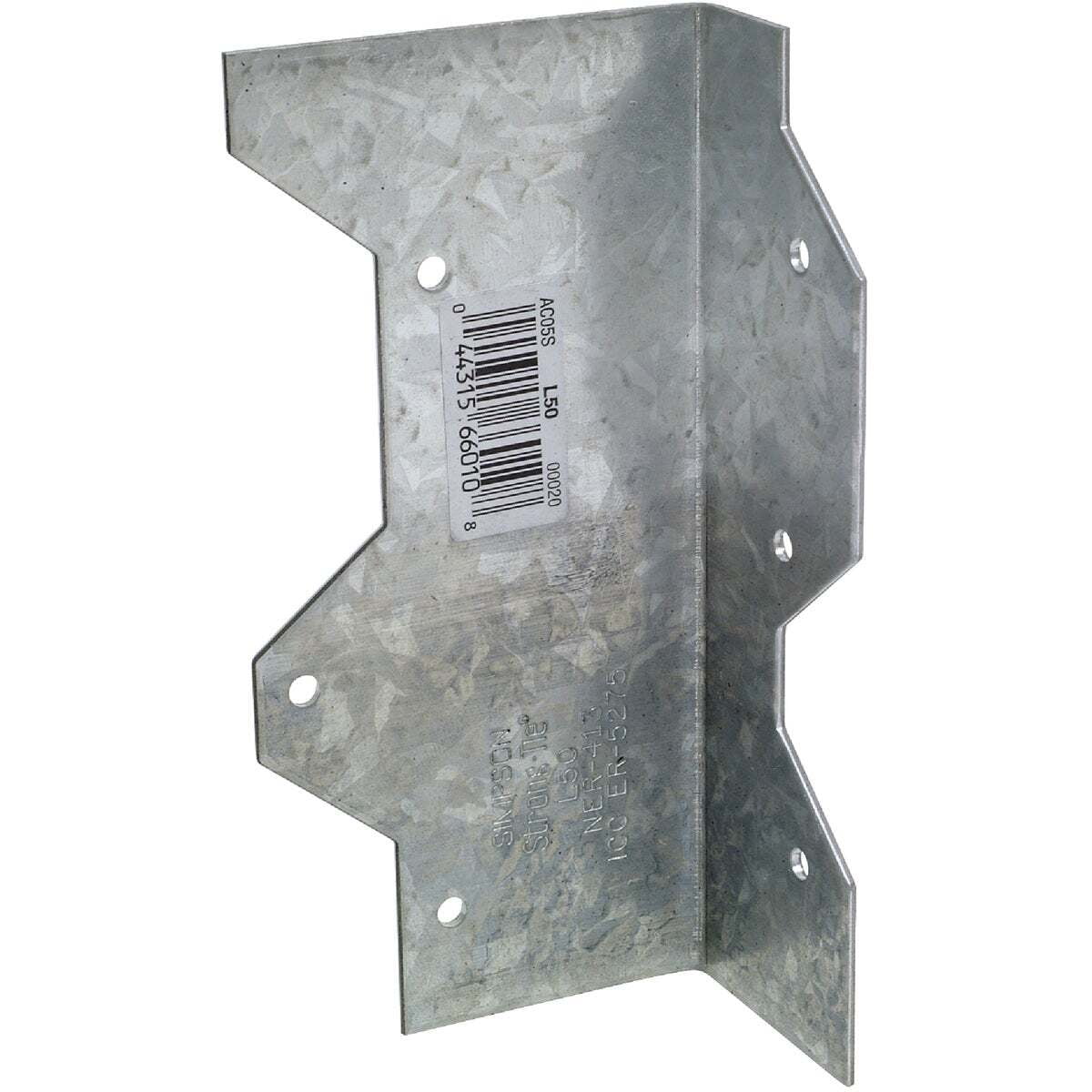 Simpson Strong-Tie 2.4 in. W X 5 in. L Galvanized Steel L-Angle