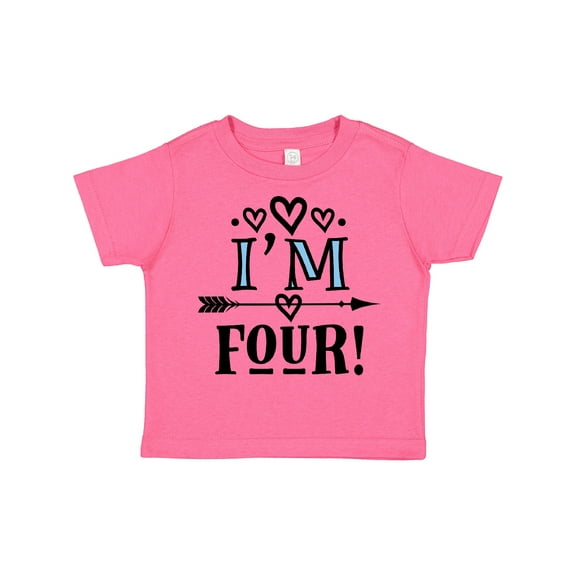 Inktastic 4th Birthday 4 Year Old Arrow Girls Toddler T-Shirt